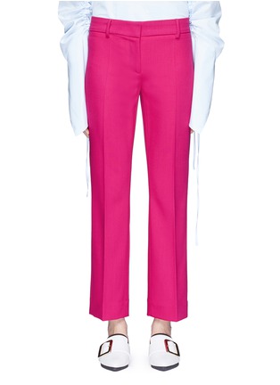 Main View - Click To Enlarge - CÉDRIC CHARLIER - Virgin wool cropped pants