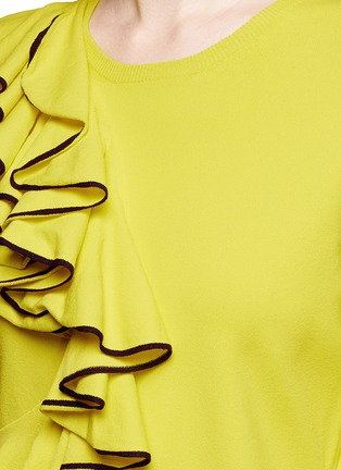 Detail View - Click To Enlarge - CÉDRIC CHARLIER - Cascading ruffle sweater