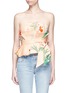 Main View - Click To Enlarge - 73052 - 'Dominica' embellished floral strapless top with obi belt