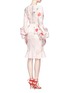 Back View - Click To Enlarge - 73052 - 'Vittoria' embellished floral eyelet lace dress