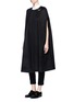 Figure View - Click To Enlarge - CO - Oversized buckle virgin wool cape