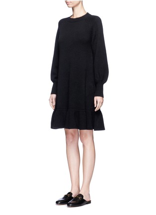 Front View - Click To Enlarge - CO - Bishop sleeve wool-cashmere knit dress