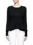 Main View - Click To Enlarge - CO - Ruffle hem wool sweater