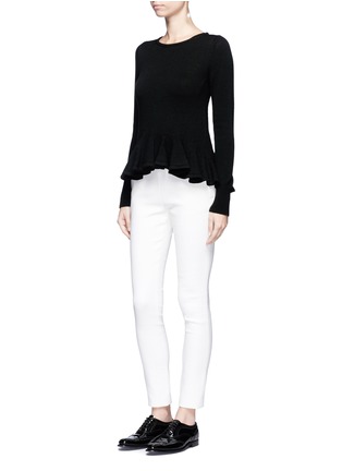 Figure View - Click To Enlarge - CO - Ruffle hem wool sweater