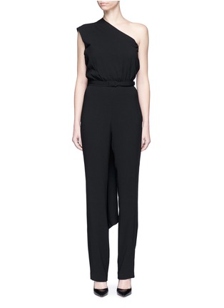 Main View - Click To Enlarge - CO - Draped one-shoulder crepe jumpsuit