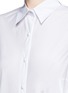 Detail View - Click To Enlarge - CO - Cascading hem poplin shirt