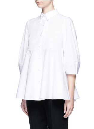 Front View - Click To Enlarge - CO - Bishop sleeve cotton poplin shirt