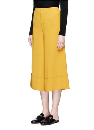 Front View - Click To Enlarge - CO - Crepe cropped wide leg pants