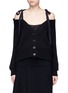 Main View - Click To Enlarge - ADEAM - Off-shoulder cotton-cashmere chunky knit cardigan
