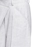 Detail View - Click To Enlarge - ADEAM - Deconstructed wide leg linen blend pants