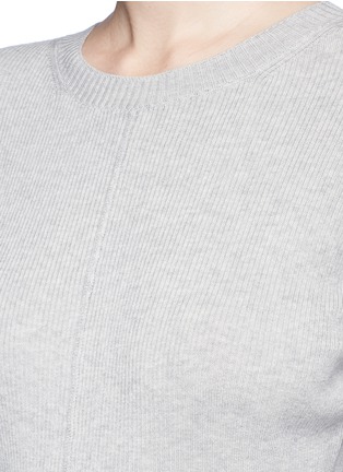 Detail View - Click To Enlarge - ADEAM - Cutout elbow rib knit sweater