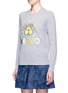 Front View - Click To Enlarge - KENZO - 'Tanami Flower' embellished wool knit sweater
