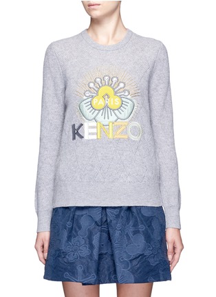 Main View - Click To Enlarge - KENZO - 'Tanami Flower' embellished wool knit sweater