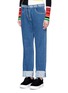 Front View - Click To Enlarge - KENZO - Logo print waist boyfriend jeans