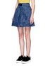 Front View - Click To Enlarge - KENZO - 'Tanami' Flower jacquard A-line skirt