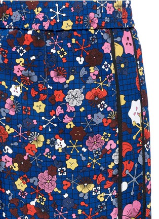Detail View - Click To Enlarge - KENZO - 'Tanami' Flower silk georgette pants