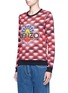 Front View - Click To Enlarge - KENZO - 'Nagai' embroidered Tanami Flower sweatshirt