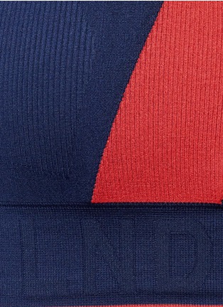 Detail View - Click To Enlarge - 72883 - 'Aero' colourblock circular knit sports bra