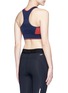 Back View - Click To Enlarge - 72883 - 'Aero' colourblock circular knit sports bra