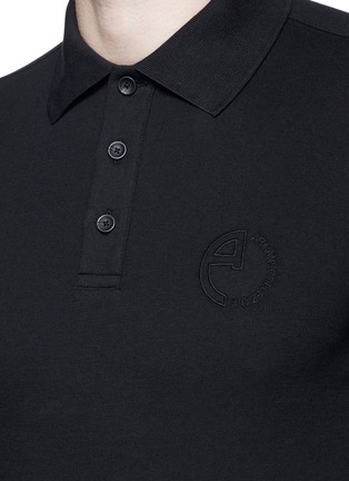 Detail View - Click To Enlarge - ARMANI COLLEZIONI - Slim fit polo shirt
