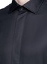 Detail View - Click To Enlarge - ARMANI COLLEZIONI - Slim fit cotton-silk tuxedo shirt