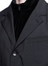 Detail View - Click To Enlarge - ARMANI COLLEZIONI - Detachable velvet front suit jacket