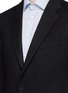Detail View - Click To Enlarge - ARMANI COLLEZIONI - 'T Line' cashmere flannel blazer