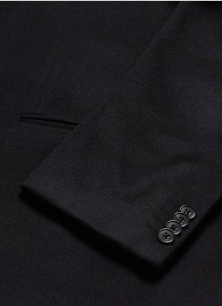Detail View - Click To Enlarge - ARMANI COLLEZIONI - 'T Line' cashmere flannel blazer