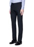 Front View - Click To Enlarge - ARMANI COLLEZIONI - Slim fit wool pants