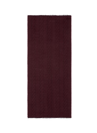 Main View - Click To Enlarge - ARMANI COLLEZIONI - Geometric stripe jacquard scarf
