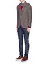 Figure View - Click To Enlarge - ARMANI COLLEZIONI - V-neck wool sweater