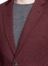 Detail View - Click To Enlarge - ARMANI COLLEZIONI - Cotton blend soft blazer