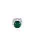 Main View - Click To Enlarge - LC COLLECTION JADE - Diamond jade 18k gold scallop ring