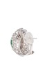  - LC COLLECTION JADE - Diamond jade 18k gold scallop ring and earrings set