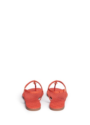Back View - Click To Enlarge - TORY BURCH - 'Marion' quilted leather T-strap sandals