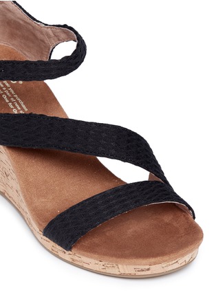 Detail View - Click To Enlarge - 90294 - 'Clarissa' cork wedge sandals