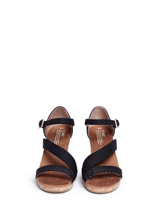 Front View - Click To Enlarge - 90294 - 'Clarissa' cork wedge sandals