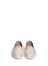 Front View - Click To Enlarge - 90294 - Classic metallic burlap slip-ons