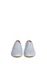 Front View - Click To Enlarge - 90294 - 'Palmera' dot stitch chambray slip-on sneakers
