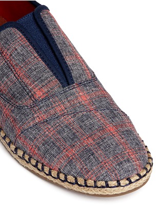 Detail View - Click To Enlarge - 90294 - 'Palmera' plaid espadrille slip-ons