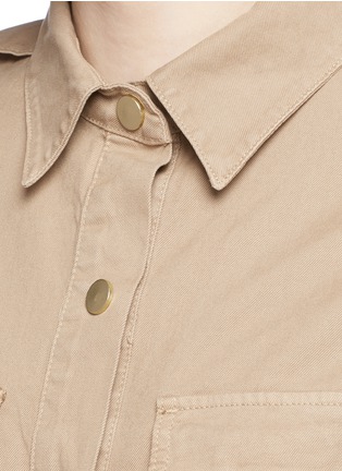 Detail View - Click To Enlarge - FRAME - 'Citadel' cotton twill military rompers