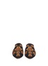 Front View - Click To Enlarge - SANAYI 313 - 'Ragno' metallic floral embroidery canvas slippers