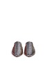 Front View - Click To Enlarge - SANAYI 313 - 'Disco' chevron stripe metallic raffia slippers