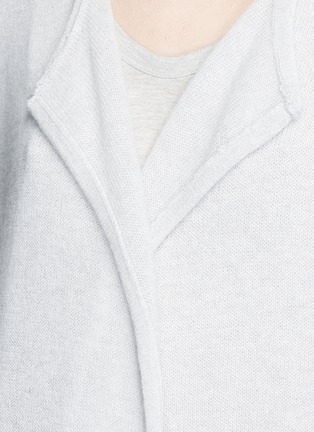 Detail View - Click To Enlarge - JAMES PERSE - Roll edge long cashmere cardigan