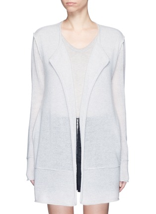 Main View - Click To Enlarge - JAMES PERSE - Roll edge long cashmere cardigan