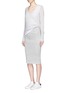 Figure View - Click To Enlarge - JAMES PERSE - Dense cotton rib knit pencil skirt