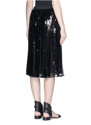 Back View - Click To Enlarge - TIBI - 'Éclair' sequin pleat midi skirt