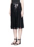 Front View - Click To Enlarge - TIBI - 'Éclair' sequin pleat midi skirt