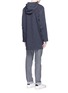 Back View - Click To Enlarge - PS PAUL SMITH - Water resistant cotton blend twill pullover parka
