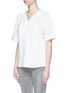 Front View - Click To Enlarge - ADIDAS BY STELLA MCCARTNEY - 'ESS' embroidered sports jersey T-shirt